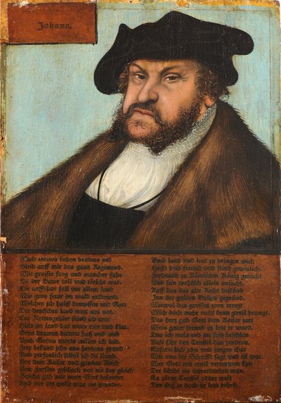 Johann der Beständige, Kurfürst von Sachsen von Lucas Cranach the Elder